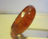 vintage chunky warm honey coloured bakelite bracelet